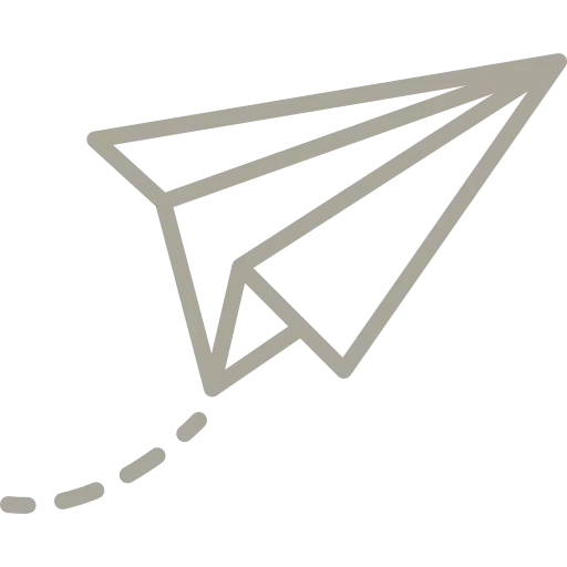 pictogramme d'un avion en papier